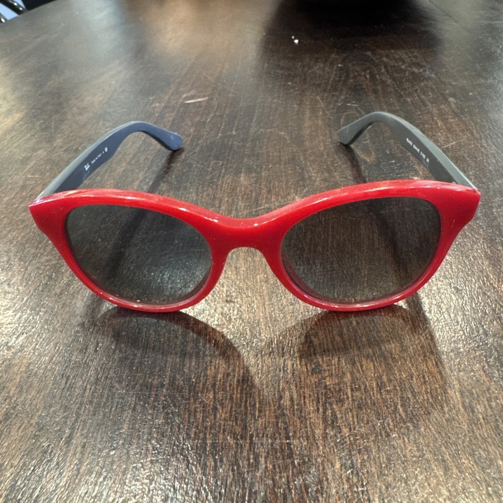 Red Black Vintage RayBan‎ prescription sunglasses frames